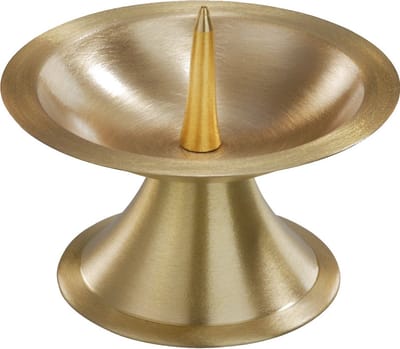 Luxe kaarsenhouder voor stompkaarsen - goud - metaal - voor kaarsen van 5-6 cm