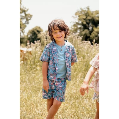 Louise Misha Shirt Alov Teal Garden Of Eden Maat: 6M | Overhemden Outlet | Unisex | Blauw