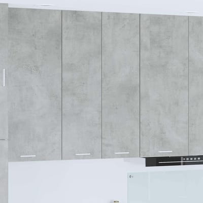 vidaXL - Hangkast - Beton - Grijs - 60 - x - 31 - x - 100 - cm - Bewerkt - hout