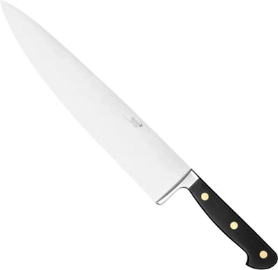 Déglon Traditioneel Gesmeed Koksmes – 30 cm Lemmet – Houten Handvat met Messing Rivetten