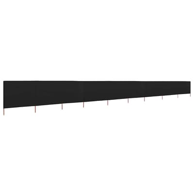 vidaXL - Windscherm - 9-panelen - 1200x160 - cm - stof - zwart