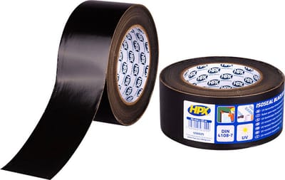 PE Film Tape - zwart UV 60mm x 25m