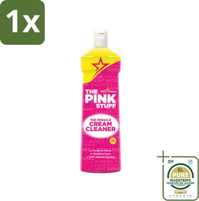 1 x The Pink Stuff - Miracle Cream Cleaner - Allesreiniger - Voor Keuken & Badkamer - 500ml- Allesreiniger - Keuken Reiniger - Badkamer Reiniger - Fornuis Reiniger - Wastafel Reiniger