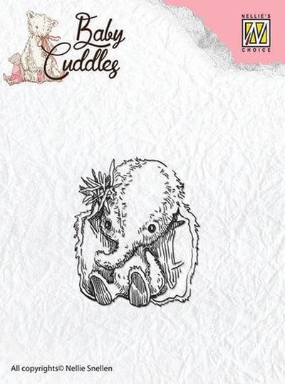 CSBC003 Clear Stamps Baby Cuddles Baby elephant