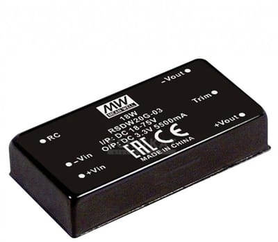 MW Mean Well RSDW20H-15 DC/DC-converter 1.33 A 20 W Aantal uitgangen: 1 x Inhoud 1 stuk(s)