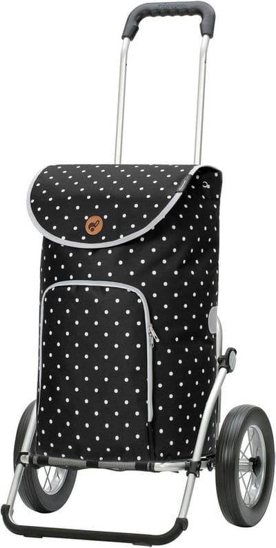 Andersen SHOPPER MANUFAKTUR Boodschappentrolley Royal Shopper Ole 47L Black Zwart 107cm