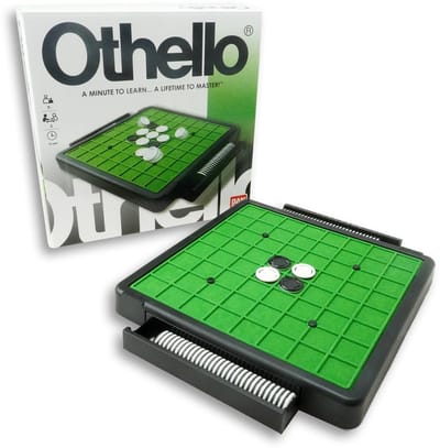 Bandai - Othello - Klassiek Bordspel - Strategie- en Puzzelspel - Bordspel 2 spelers - Duur spel 15/20min - Speelgoed Kind 7 jaar en + - MH80052