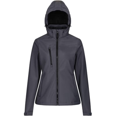Regatta Dames/dames Venturer 3-lagige Membraan Soft Shell Jacket (Afdichting Grijs/Zwart)
