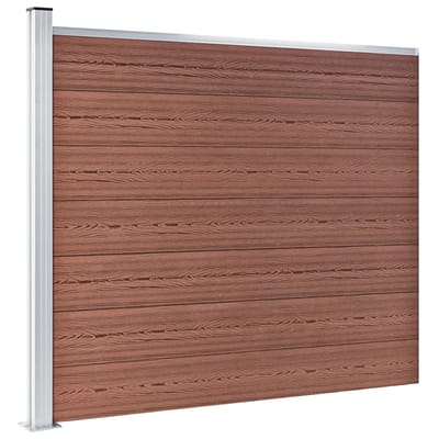 vidaXL - Schuttingpaneel - 175x146 - cm - HKC - bruin