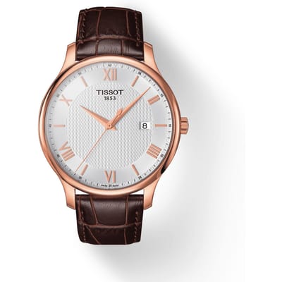 Tissot Leren Band zilveren Wijzerplaat Heren Modehorloge T063.610.36.038.00 zilver