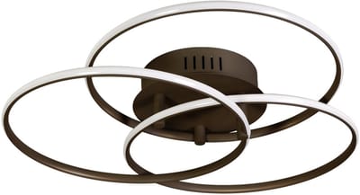 ETH Jasmijn Plafonniere 42cm 30W 3 staps dimbaar + Memoryfunctie Anodic Brown