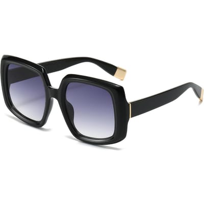 Classique Arc-en-ciel Rectangulaire Grande Monture Lunettes de Soleil Lunettes Dames Pour Hommes Luxe Style Designer Style Lunettes de Soleil Punk Populaire