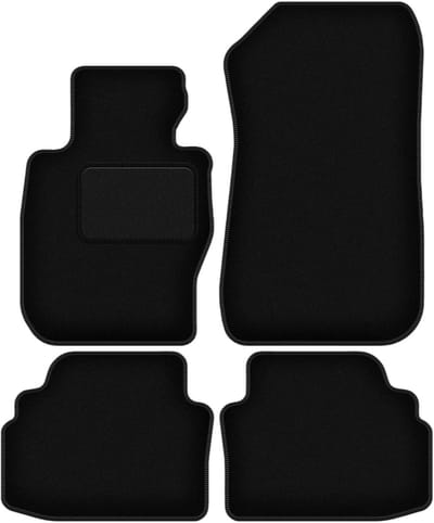 Zwarte velours vloermatten voor: BMW 3 E92 xDrive coupé (2004-2011)