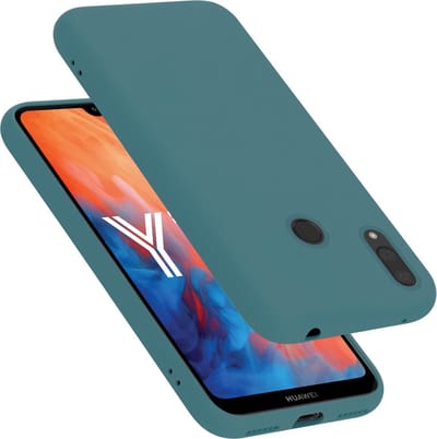 Cadorabo Hoesje geschikt voor Huawei Y7 2019 / Y7 PRIME 2019 in LIQUID GROEN - Beschermhoes gemaakt van flexibel TPU silicone Case Cover