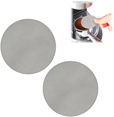 RVS Koffiefilter - Herbruikbaar - Pour Over Koffie - Koffiefilterzeef - filterelement - voor espressomachines - 53*1,7 mm - zilver
