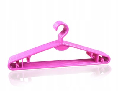 Merkloze roze kleerhanger - universeel, 41 cm (1 stuk)