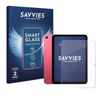 2 Stuks Savvies Screenprotector - geschikt voor Apple iPad A16 11" 2025 (Voor+Camera) - beschermfolie glas transparant