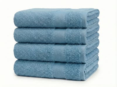Blanche Nuit Badlakens 70x140 cm - 4x Luxe Handdoeken - 100% Katoen - 500 gr/m2 - Blauw