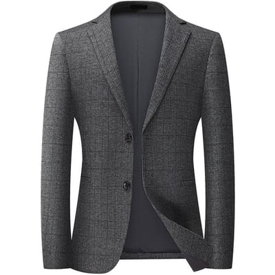 Herfst Dik Nylon Stretch Jacquard Strijkarm Slim Fit Pak voor Heren, Veelzijdig en Casual 4XL