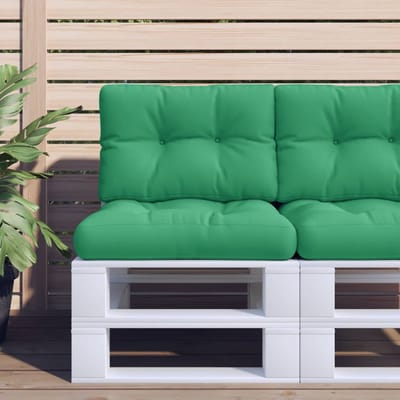 vidaXL - Palletkussen - 60x40x12 - cm - stof - groen
