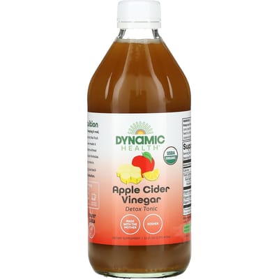 Dynamic Health, Vinaigre de Cidre Bio Certifié Tonique Détox, 16 fl oz (473ml)