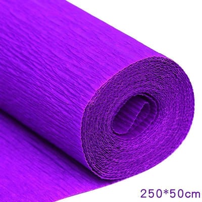 17 kleuren 250x50cm gekleurde crêpepapierrol Origami gekreukt crêpepapier knutselwerkje DIY bloemendecoratie cadeaupapier knutselwerkje
