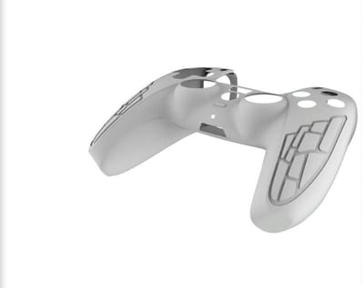 Controller skin - Console hoes - Gamecontroller hoesje - Siliconen beschermhoes - Protector - Geschikt voor Play Station 5 - PS5 - Protective case - Wit - Siliconen - Jonyx