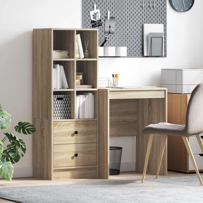 vidaXL - Bureau - Sonoma - Eik - 105,5 - x - 50 - x - 127 - cm - 2 - st