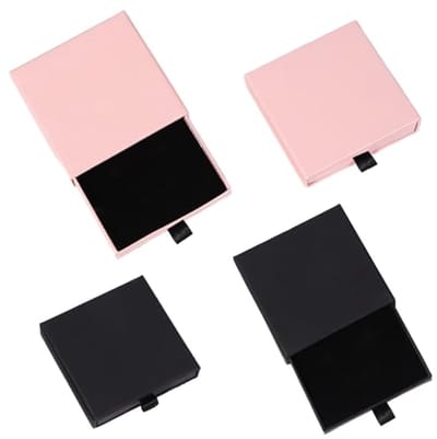 Sieraden Geschenkdozen - 4 Stuks Kraft Organizer Box voor Armbanden en Oorbellen