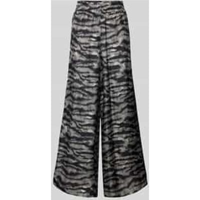 Wide leg stoffen broek met elastische band, model 'CEILING'