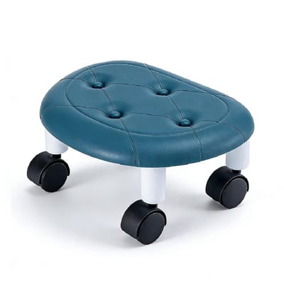 Dailygoods- Rolkruk 33,5 x 15 x 26 cm - 360° draaibaar - Verstelbaar zitje - Kunststof/PU - Lichtgewicht - Waterdicht en krasbestendig - Kruk