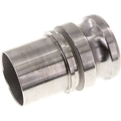Camlock DN 60 (2 1/2'') Koppeling RVS met slangpilaar (63 mm) Type E EN 14420-7 (DIN 2828)