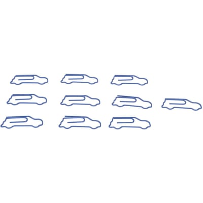 100 Stuks Vormige Paperclips Auto Vorm Metaal Leuke Stijl Licht Draagbaar Kantoorclips voor Documentenmap gray