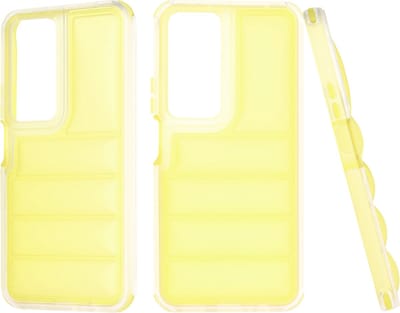 Hoesje geschikt voor HONOR 90 Smart/X7b - Techsuit Wave Shield Shockproof Hard Case Back Cover - Geel