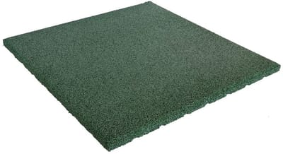 Rubber tegels 20 mm - 1 m² (4 tegels van 50 x 50 cm) - Groen