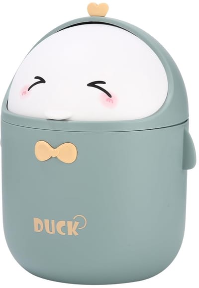Dailygoods- Tafelaafvalbakje Mini - Schattige Cartoon Prullenbak - Opbergdoos - Kawaii Decoratie - Voor Kantoor/Kinderkamer - Hoogwaardig PP-Materiaal