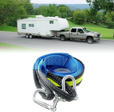 Autosleepkabel - Sleepriem - Noodsituaties - Reflecterend ontwerp - 5 meter 8 ton - Blauw