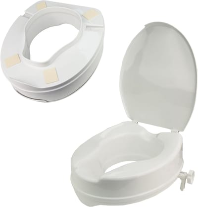 CRLYN® Toiletverhoger 10 cm - Voor Ouderen - WC Verhoger - Wit