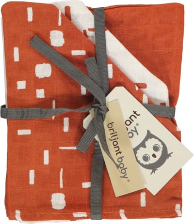 Briljant Baby - Washandje Hydrofiel 17 x 20 - Art - Picante - 3 Stuks