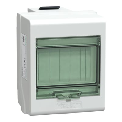 Schneider Electric KSB32CM55 KS-uitgangsadapter, 32A, 3L+N+PE, leeg, 5 deeleenheden Verdeelkastaccessoire Wit 1 stuk(s)