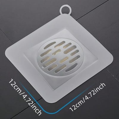 Siliconen Vloerputdeksel, Afdichtingsmat voor Badkamer, Rioolpijp Spoelbakdeksel, Badkameraccessoires, Huis Rioolput Beschermer gray