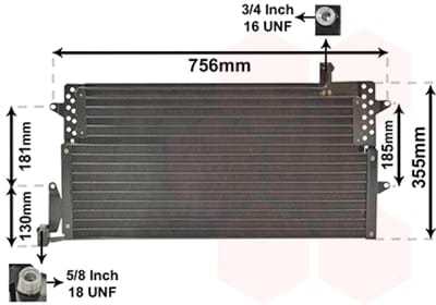 Van Wezel - LUCHTCONDENSATOR VOOR VW PASSAT B3 1988-1993 3A0820413A