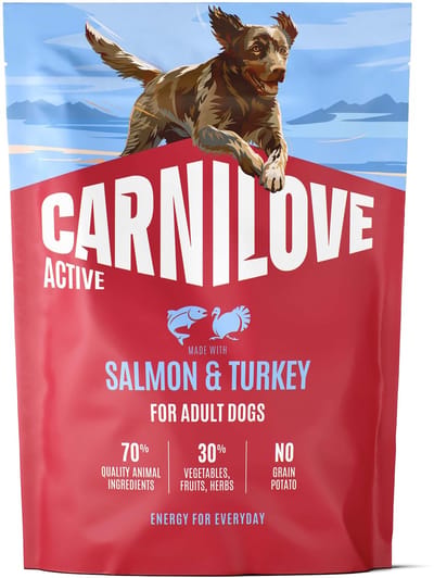 1,5 kg Carnilove active adult all breeds salmon / turkey hondenvoer