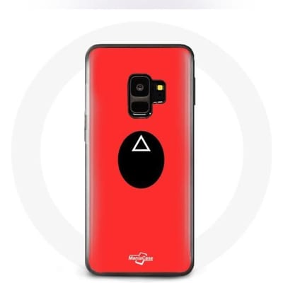 Coque pour Samsung S9 plus Squid Game masque triangle