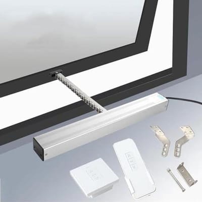 Elektrische Raamaandrijving - Kettingopener - Automatisch Ventileren - Geluidsarme Ketting - 1000mm - Zilver