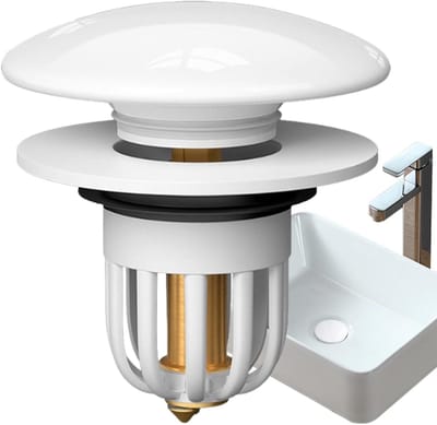 Afvoerstop - Douchegoot - Keuken Reinigen - Geurwerend - 34-40 mm - Wit