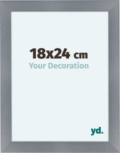 Your Decoration - Fotolijst 18x24 cm - MDF - Aluminium Geborsteld - Como