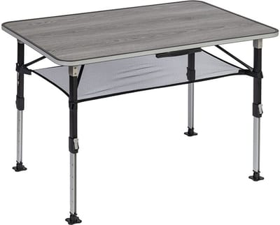 Brunner ELÙ NG 100 - Campingtafel 100 x 70 x 42/70 cm - Honingraat blad - Aluminium frame - Verstelbare poten en opbergnet