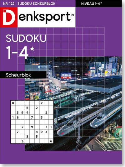 Denksport Puzzelboek Sudoku 1-4* scheurblok, editie 122