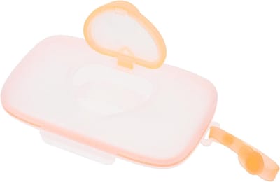 Babydoekjes Houder - Voordeeltjes etui - Onderweg Hygiëne - Goede Afdichting - 22 x 13.5 cm - Oranje